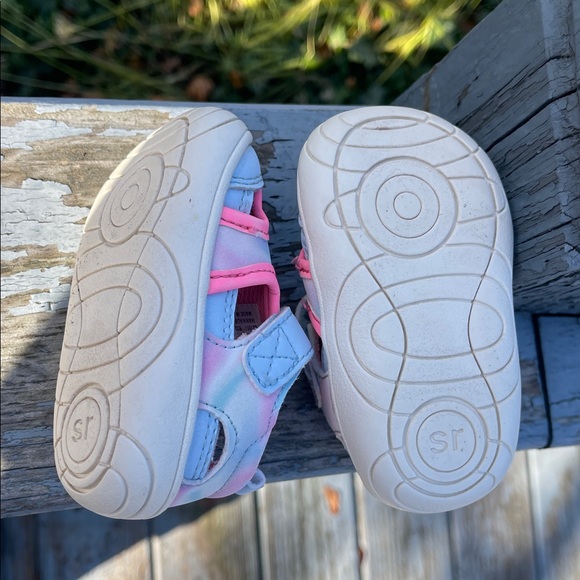 Stride Rite Baby/Toddler Size 3 Pink and Periwinkle Sandals - Picture 6 of 6